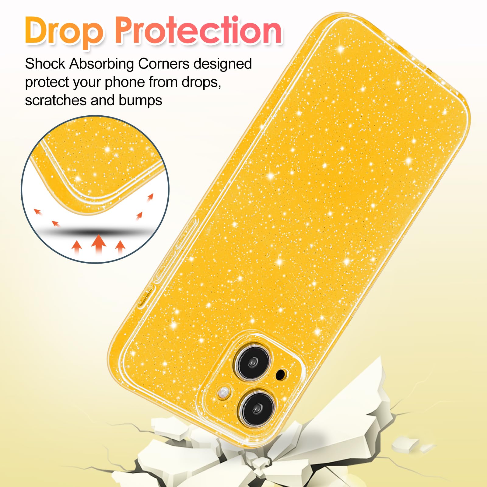 Foto 5 pulgar | Funda Hython para iPhone 15 Plus Amarilla - Venta Internacional