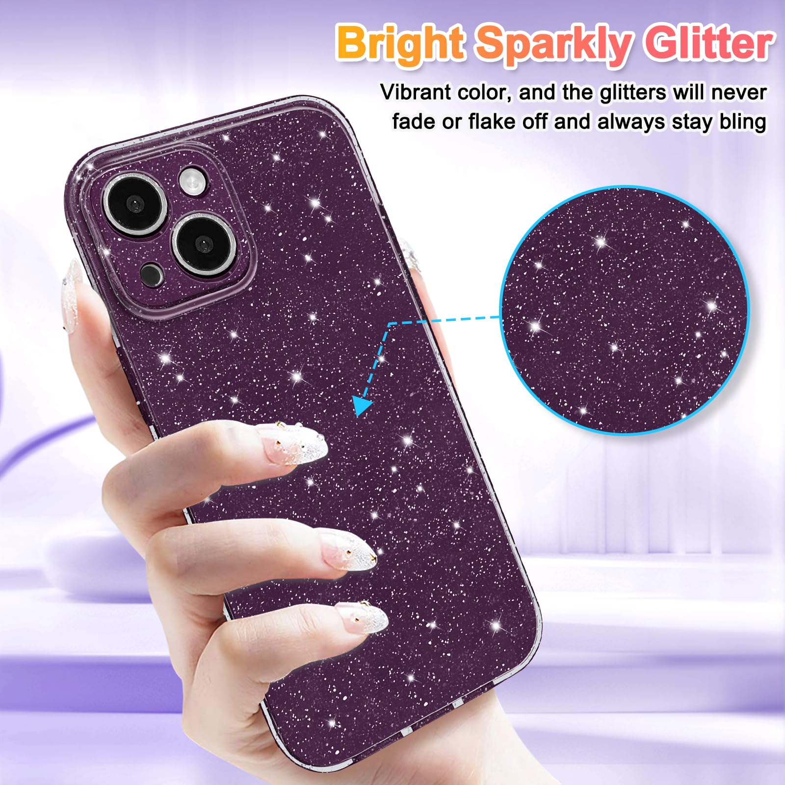 Foto 3 pulgar | Funda Hython para iPhone 15 Plus Morado Oscuro - Venta Internacional
