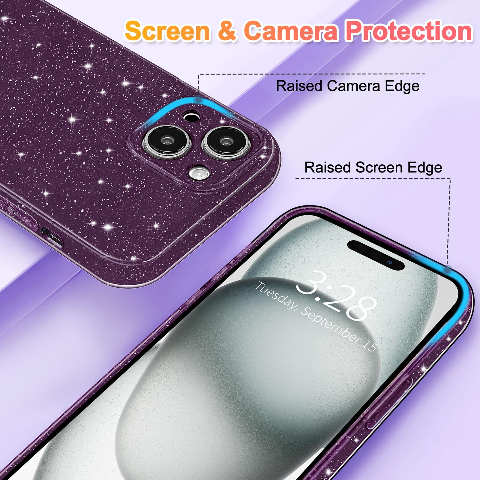 Foto 4 pulgar | Funda Hython para iPhone 15 Plus Morado Oscuro - Venta Internacional