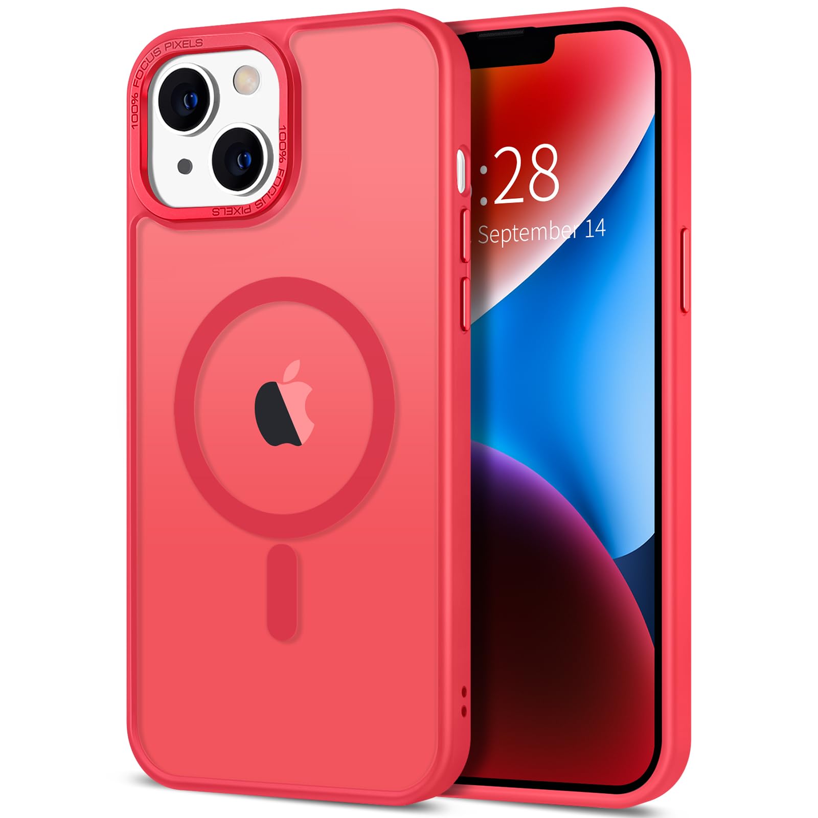 Foto 2 pulgar | Funda Hython para iPhone 14 6.1 Pulgadas con Magsafe Rojo Translúcido - Venta Internacional