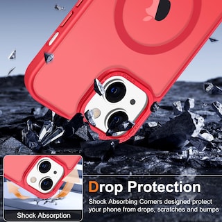 Foto 5 | Funda Hython para iPhone 14 6.1 Pulgadas con Magsafe Rojo Translúcido - Venta Internacional