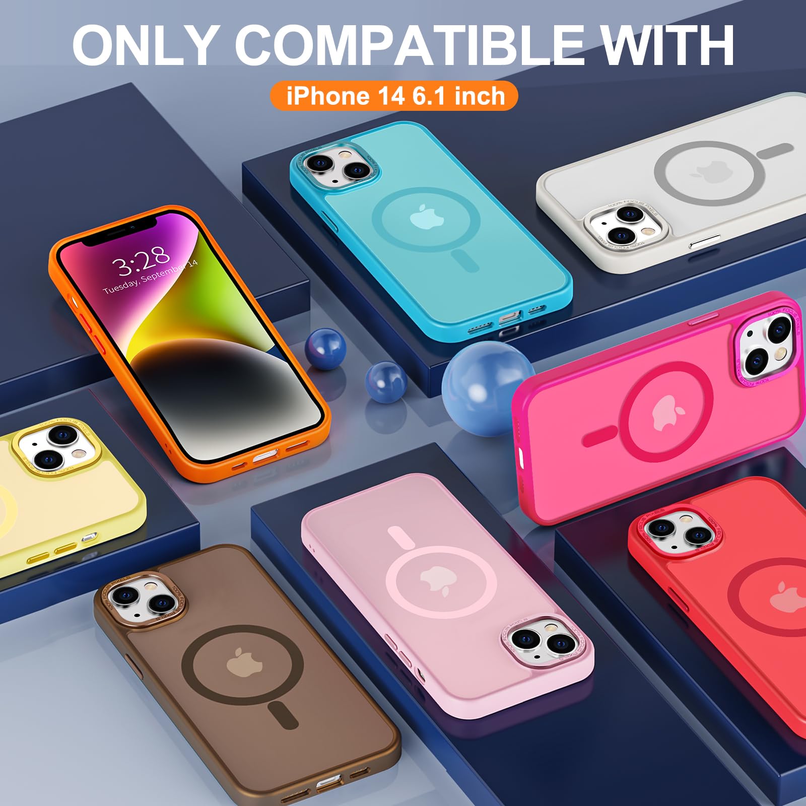 Foto 8 pulgar | Funda Hython para iPhone 14 6.1 Pulgadas con Magsafe Rojo Translúcido - Venta Internacional