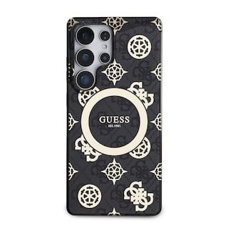 Foto 3 | Funda Guess Peony Logo Clásico S25 Ultra Negra