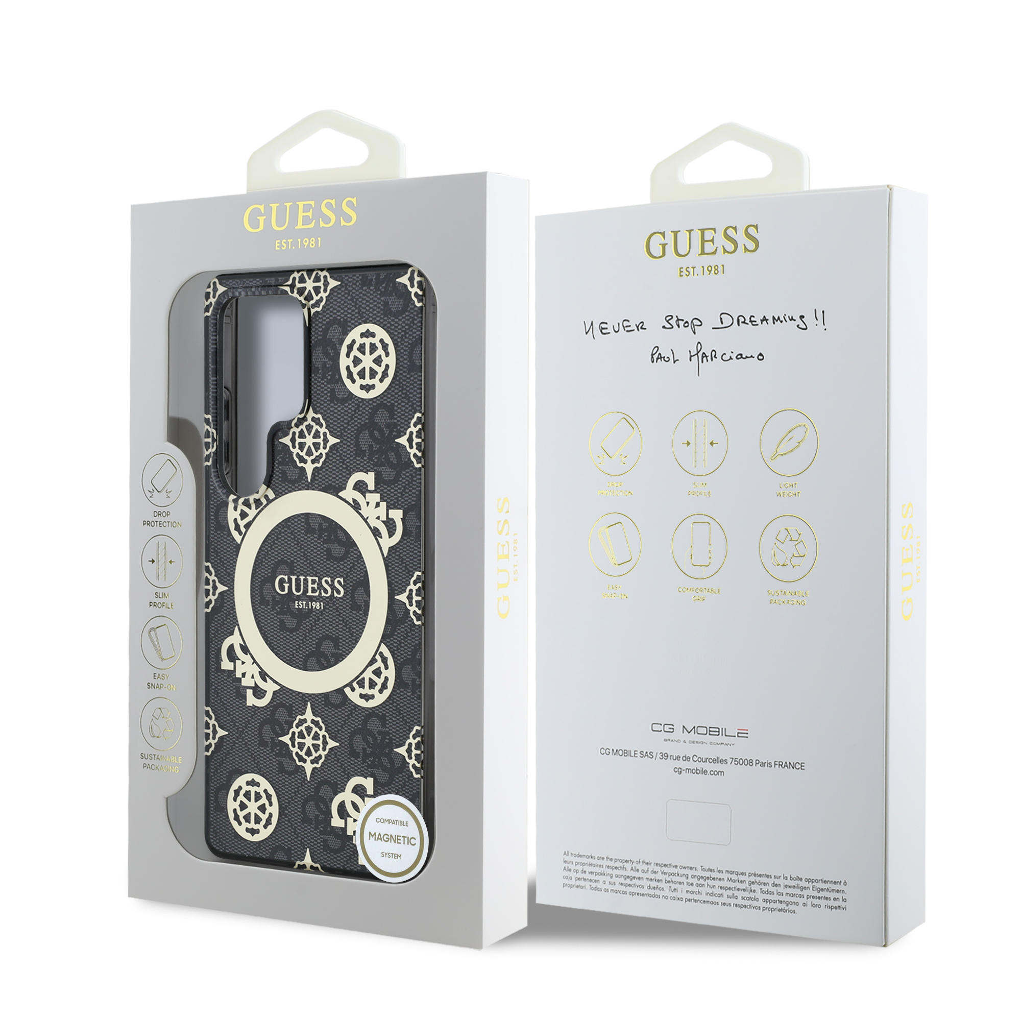 Foto 9 pulgar | Funda Guess Peony Logo Clásico S25 Ultra Negra