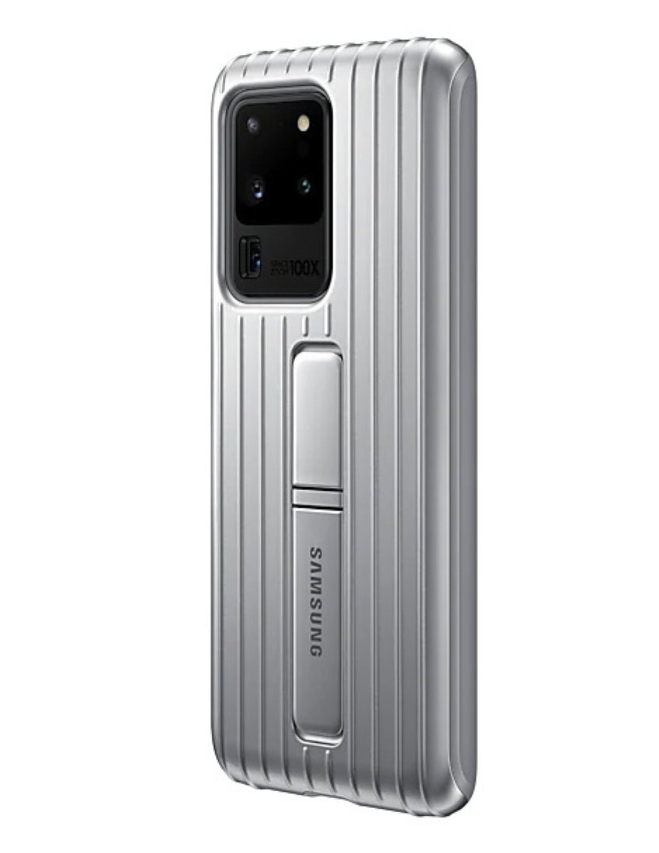Foto 4 pulgar | Funda Para Samsung Galaxy S20 Protective Standing Cover Plateada