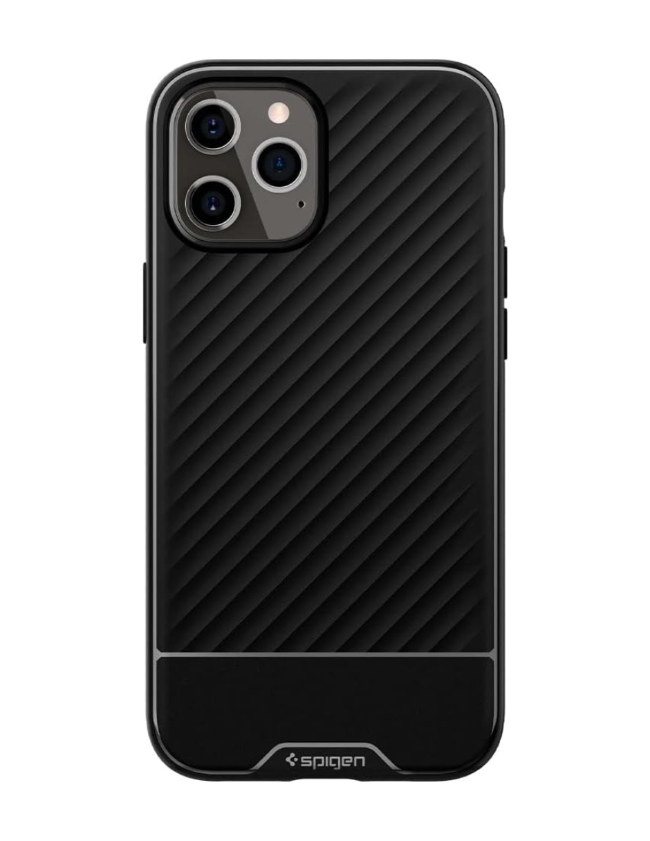 Foto 3 pulgar | Funda Ultra Resitente Core Armor Spigen Negro Para Iphone 11