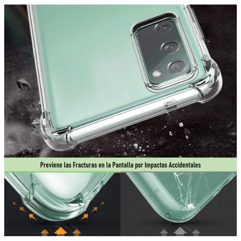 Foto 4 pulgar | Funda Para Samsung S21 Fe, Transparente, Antidetonante, De Sílice Semiflexible - Venta Internacional.