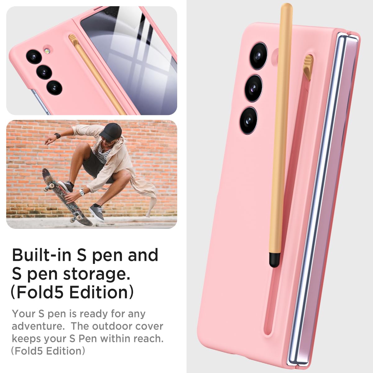 Foto 6 pulgar | Funda Miimall Slim Compatible Con Bolígrafo Para Samsung Galaxy Z Fold 6 - Venta Internacional.