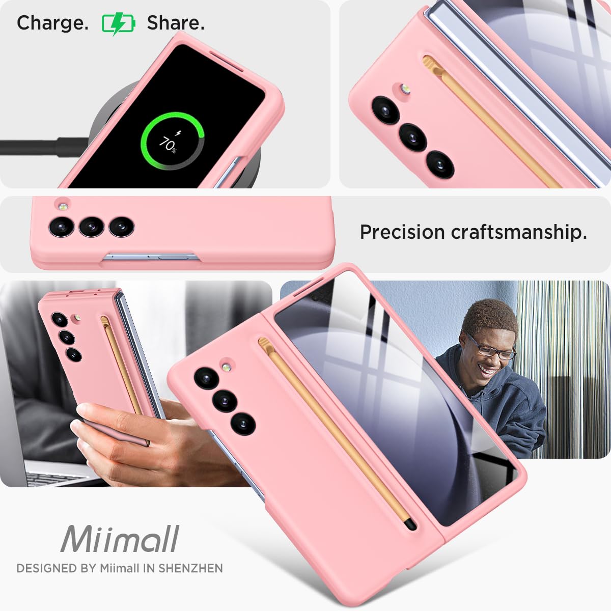 Foto 8 pulgar | Funda Miimall Slim Compatible Con Bolígrafo Para Samsung Galaxy Z Fold 6 - Venta Internacional.