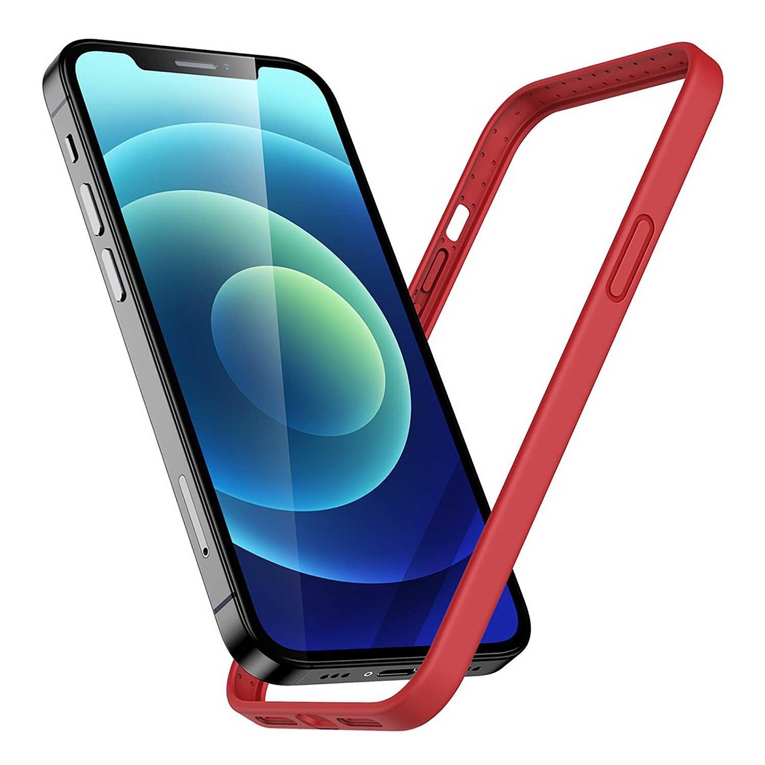 Funda Bumper Esr Cloud para iPhone 12 Pro Max color Rojo