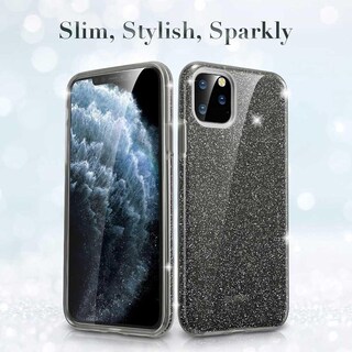 Foto 2 | Funda Esr Glitter Brillos para iPhone 11 Pro color Negro