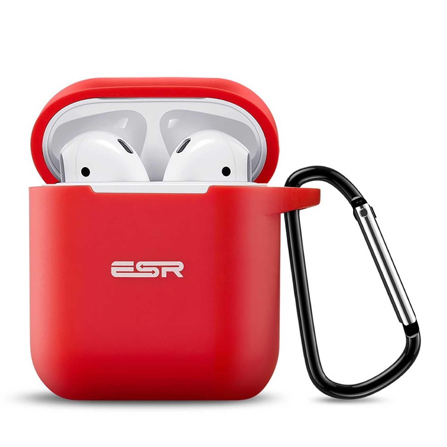 Foto 2 pulgar | Funda Esr Bounce para Airpods 1 y 2 color Rojo
