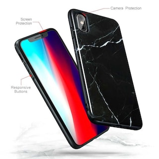 Foto 3 | Funda Esr Marmol para iPhone Xs Max color Negro