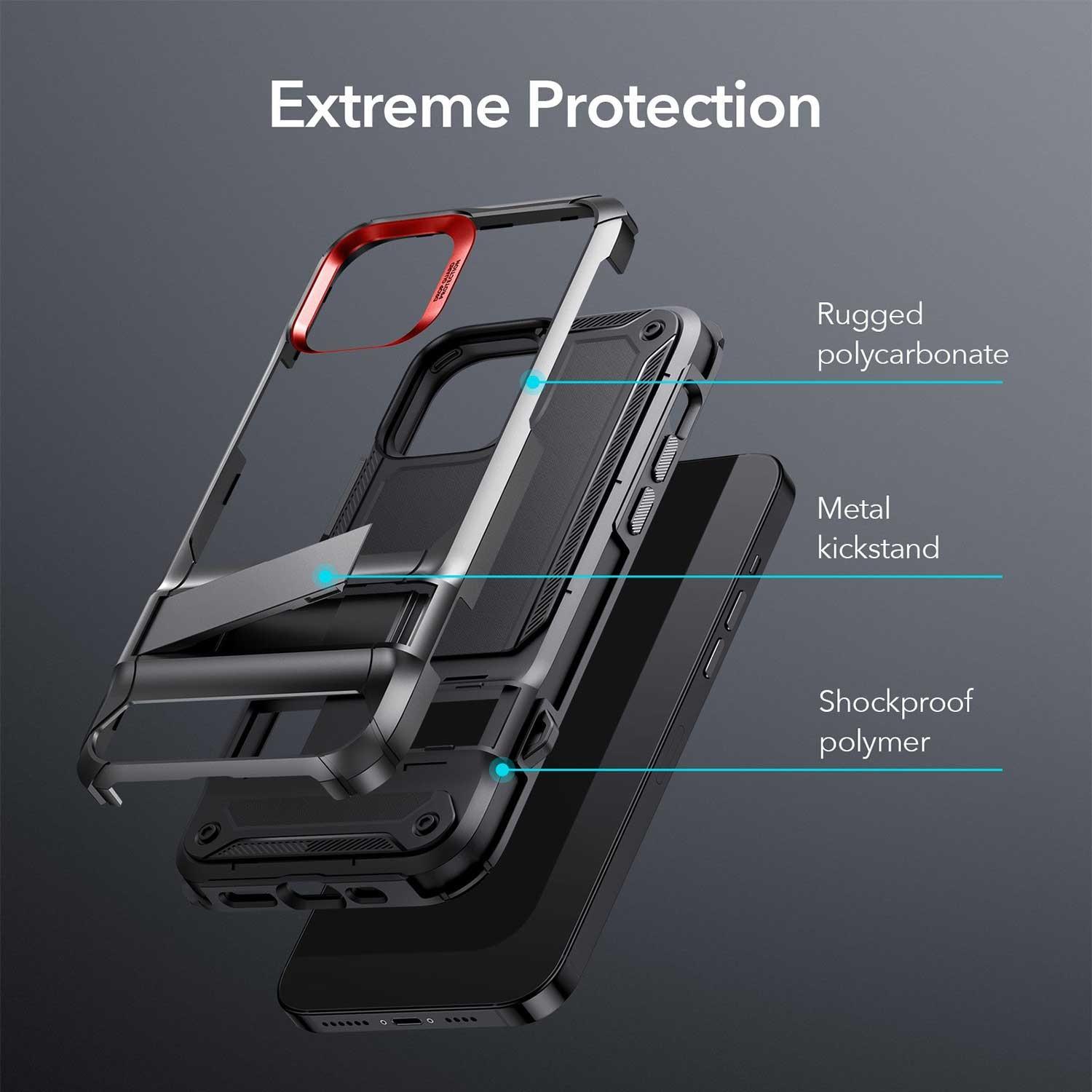 Foto 4 pulgar | Funda Esr Machina Case para iPhone 12 y 12 Pro color Negro