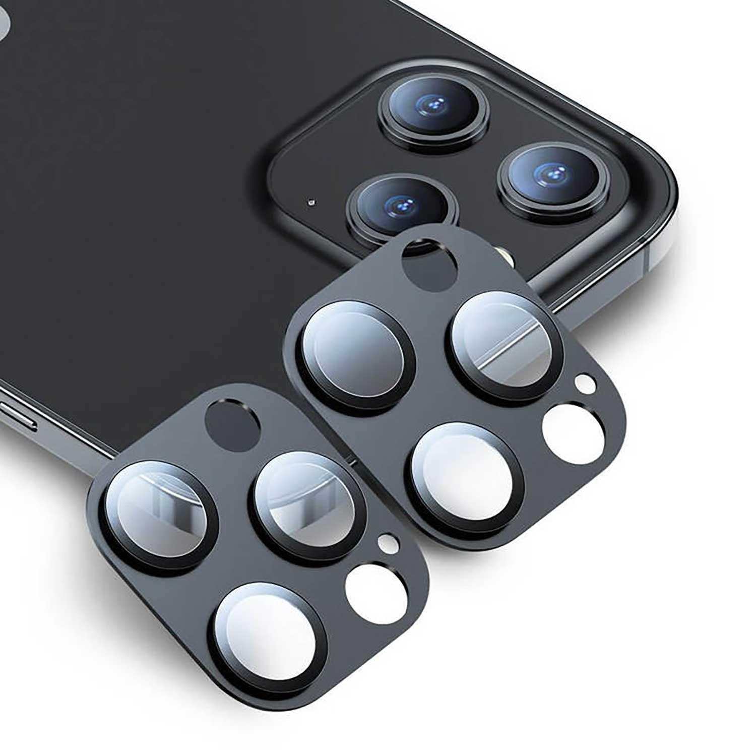 Foto 2 pulgar | Mica de Vidrio Esr color Negro para iPhone 12 Pro 2 Piezas Protectora de Cámara
