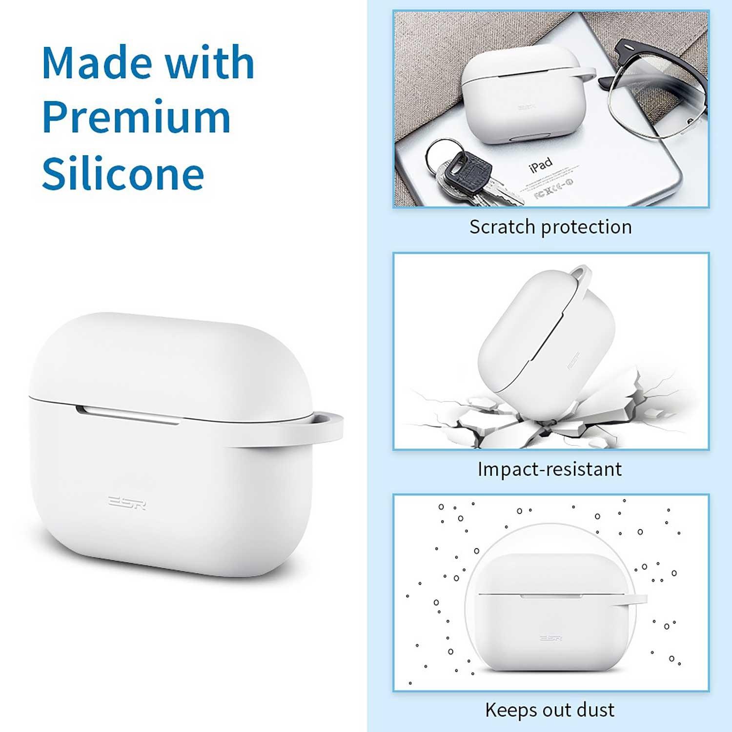 Foto 4 pulgar | Funda Esr Bounce para Airpods Pro color Blanco