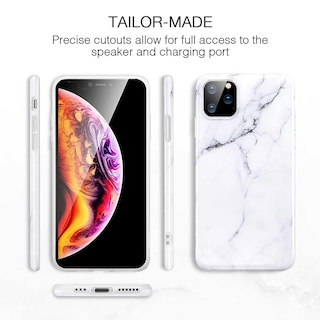Foto 3 | Funda Esr Serie Mármol para iPhone 11 Pro color Blanco