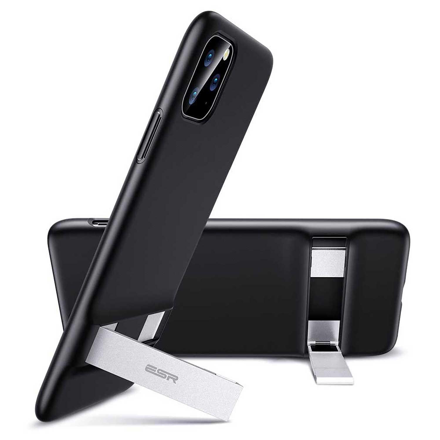 Funda Esr Air Shield Boost para iPhone 11 Pro color Negra con Kickstand