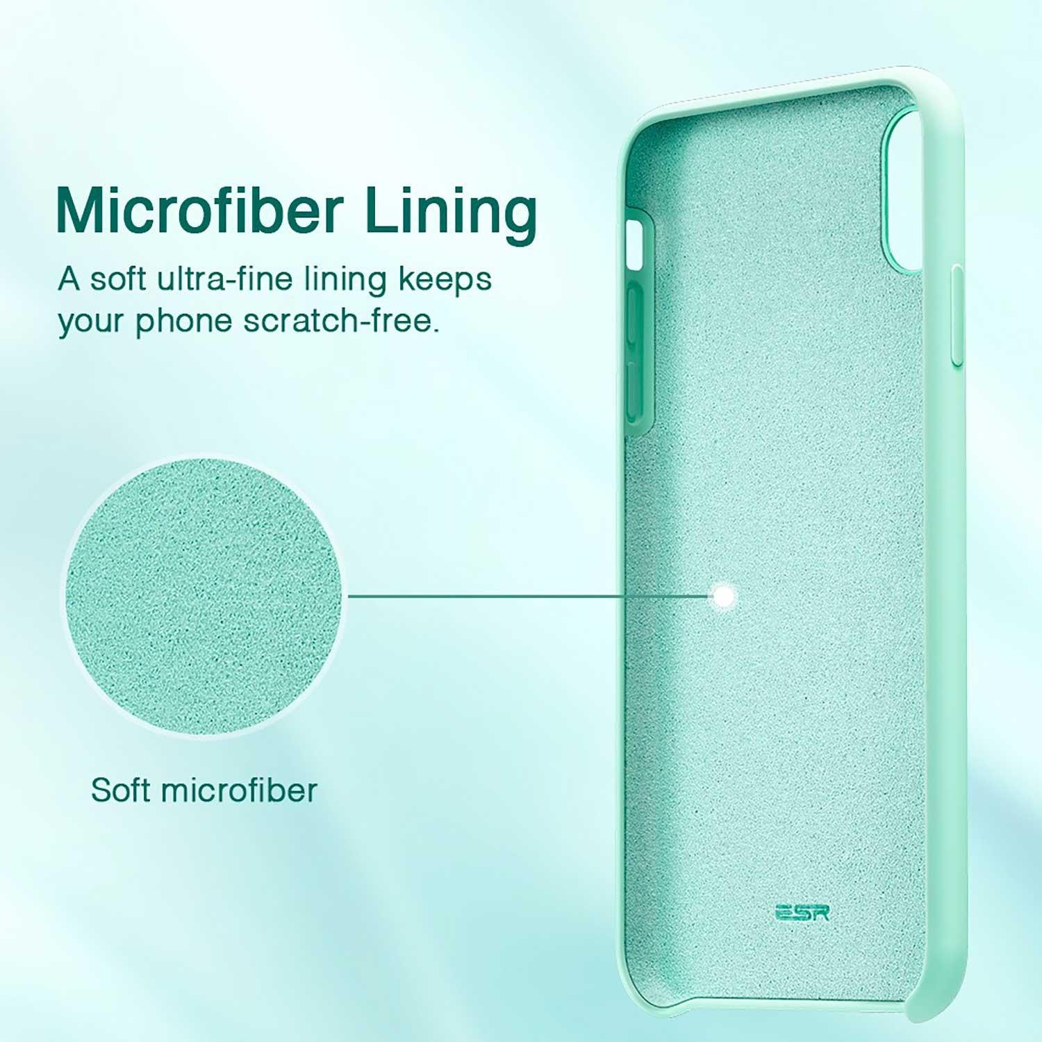 Foto 3 pulgar | Funda Esr Yippee Para iPhone Xr color Verde Menta