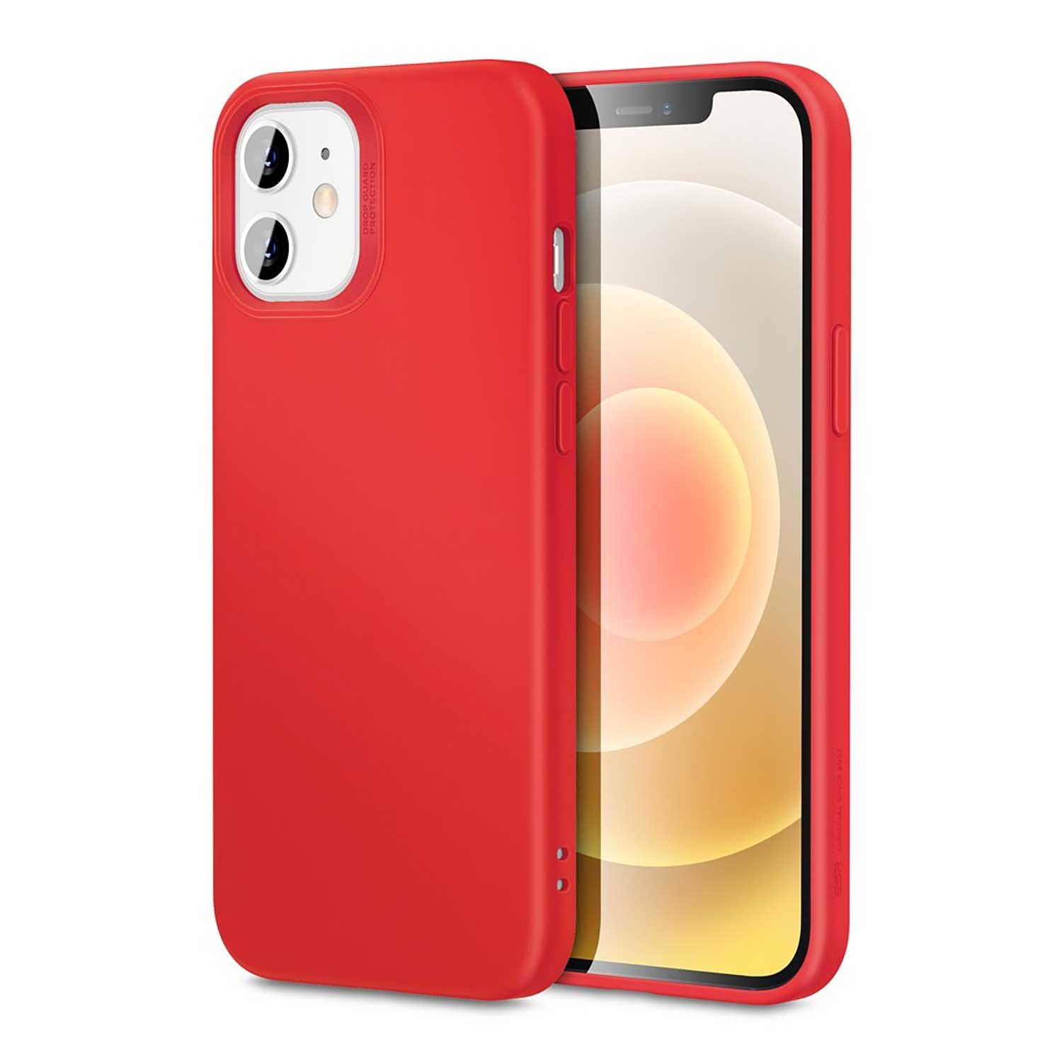Funda Esr Cloud para iPhone 12 y 12 Pro color Rojo