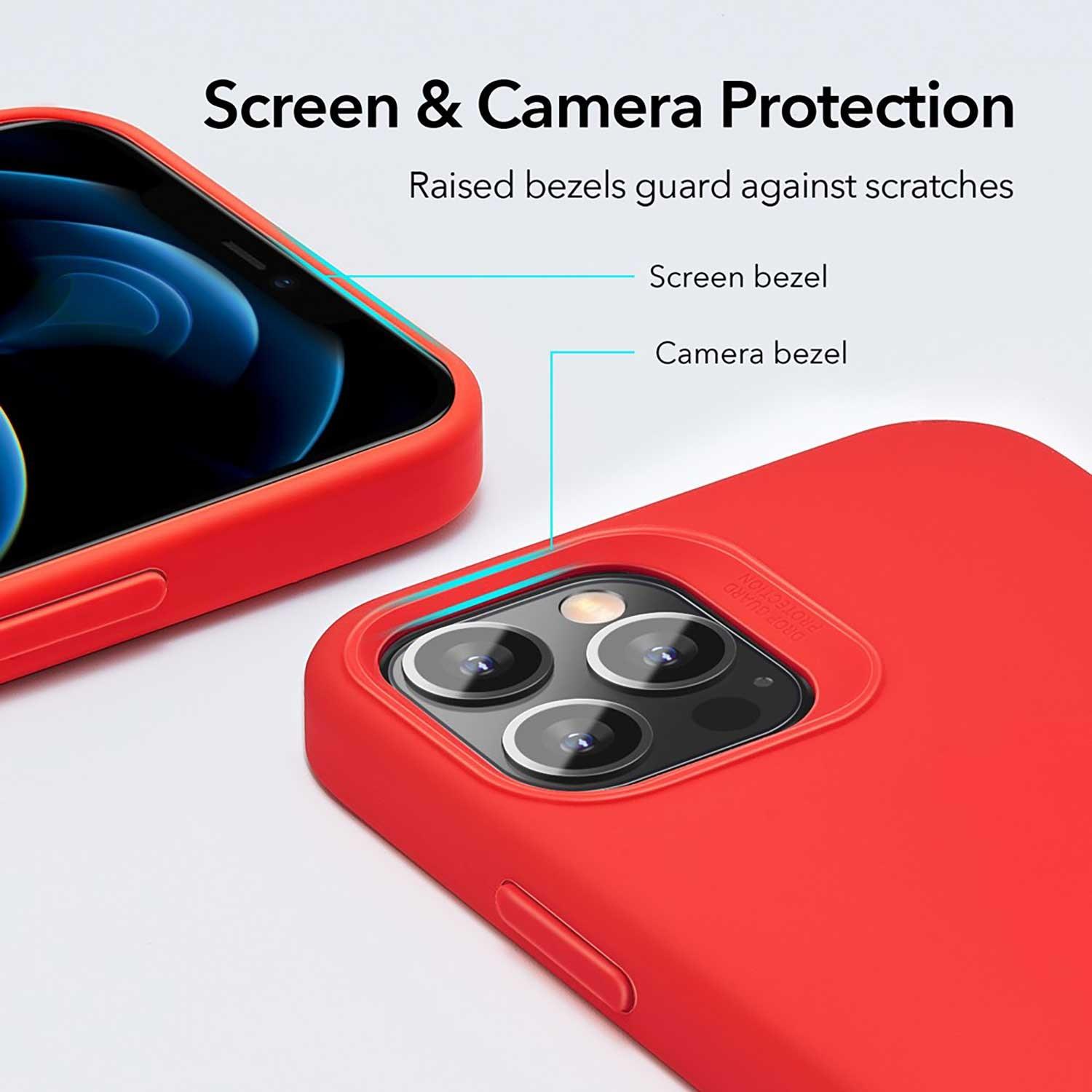 Foto 4 pulgar | Funda Esr Cloud para iPhone 12 y 12 Pro color Rojo