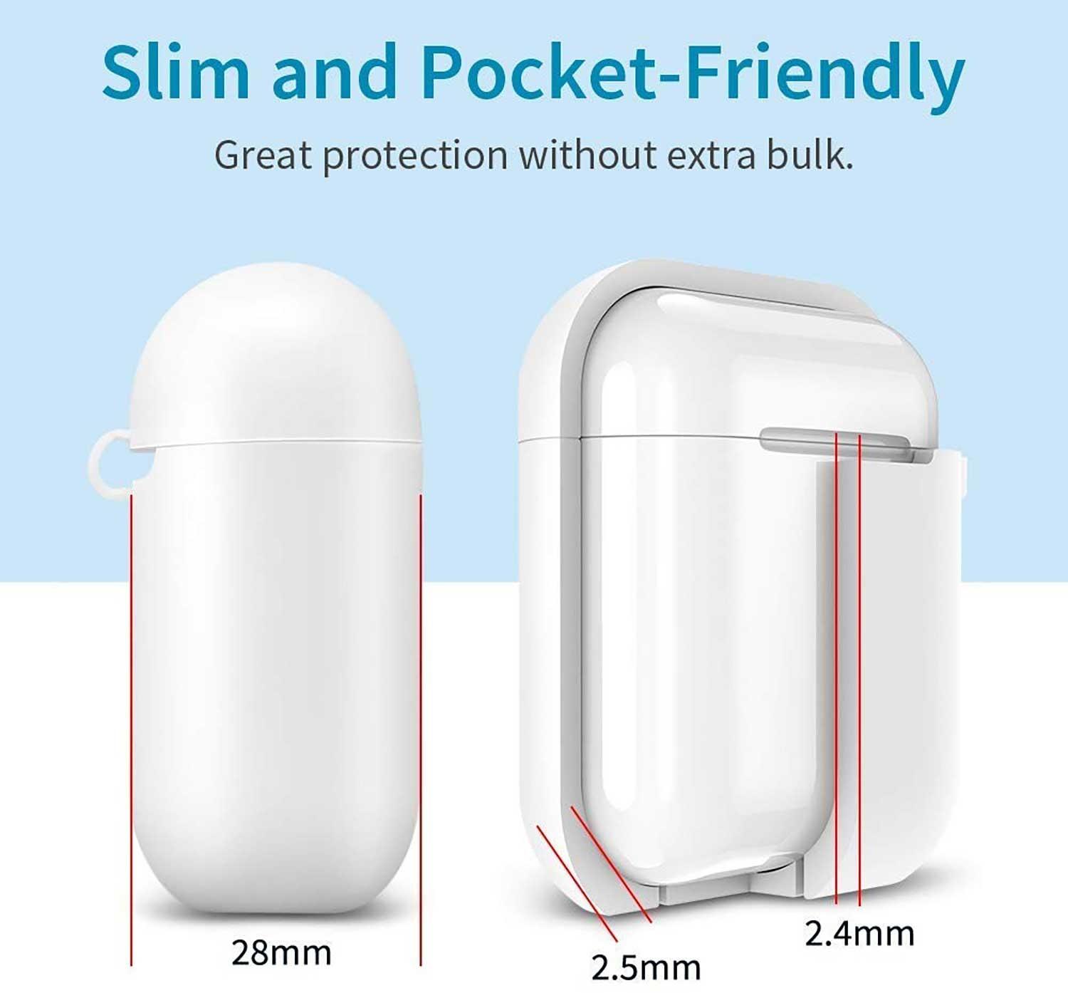 Foto 4 pulgar | Funda Esr Bounce Silicon para Airpods 1 y 2 color Blanco