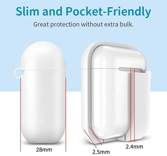 Foto 3 | Funda Esr Bounce Silicon para Airpods 1 y 2 color Blanco