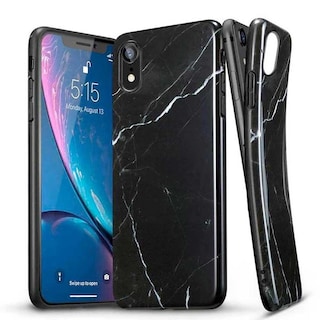 Foto 2 | Funda Esr Mármol para iPhone Xr color Negro