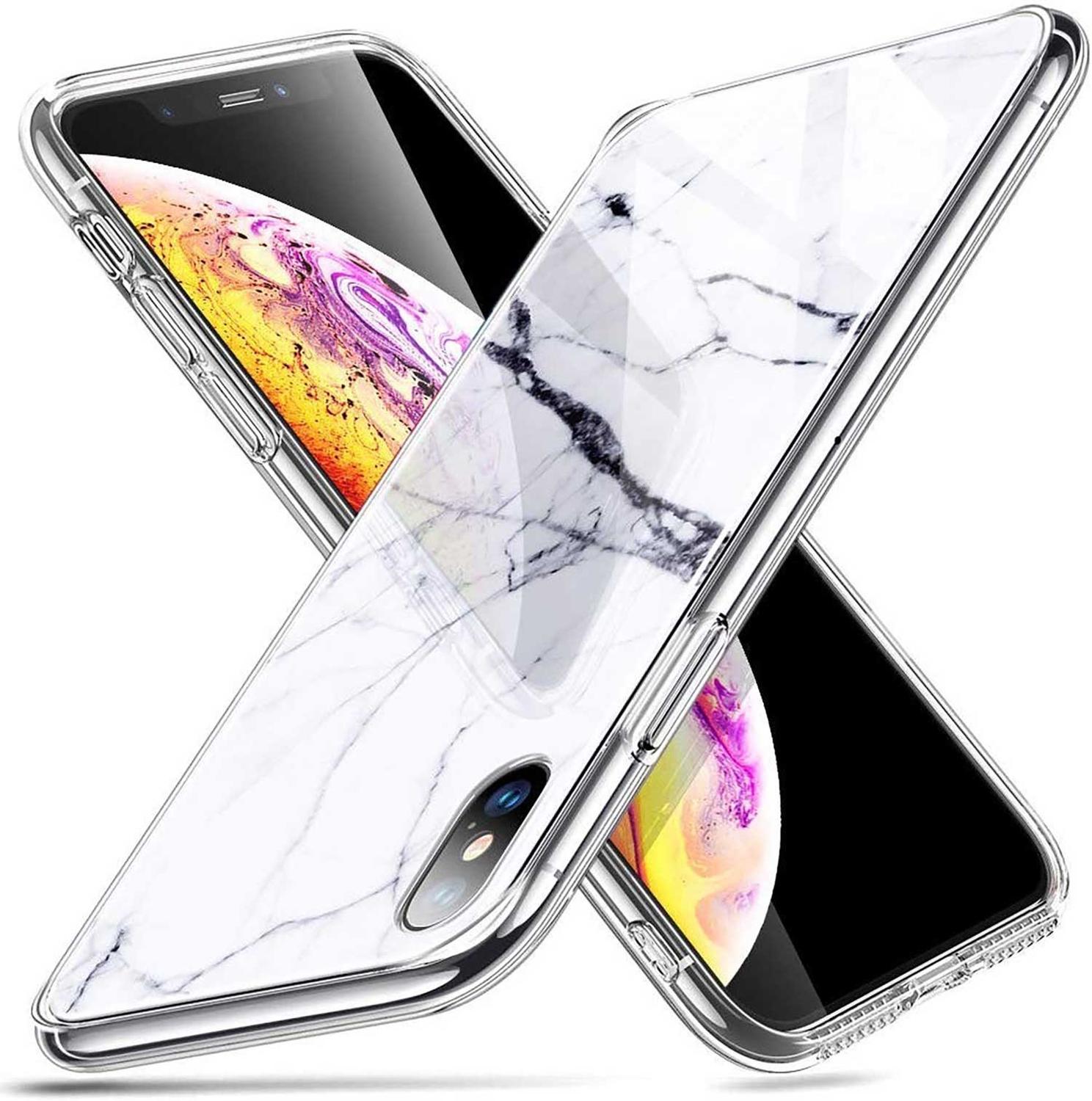 Foto 2 pulgar | Funda Esr Mimic para iPhone X y Xs Cristal Mármol color Blanco