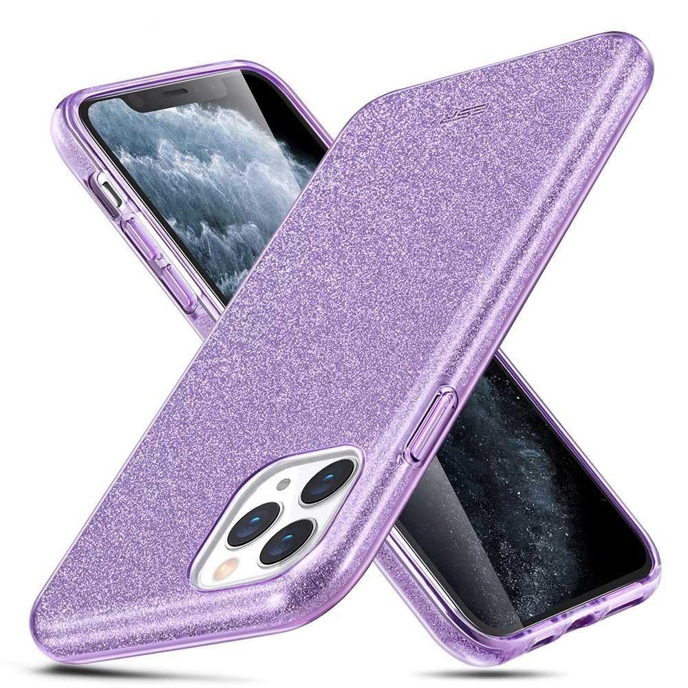 Foto 2 pulgar | Funda Esr Glitter Brillos para iPhone 11 Pro Púrpura