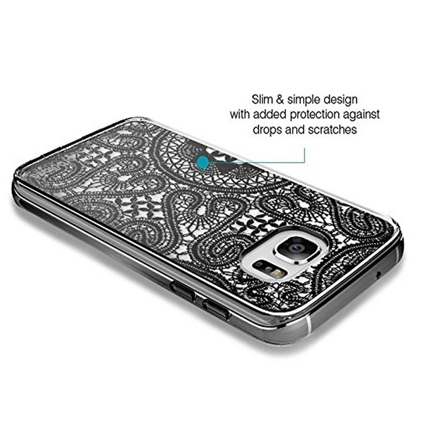 Foto 4 pulgar | Funda Prodigee Lace para Samsung S7 Edge color Negro
