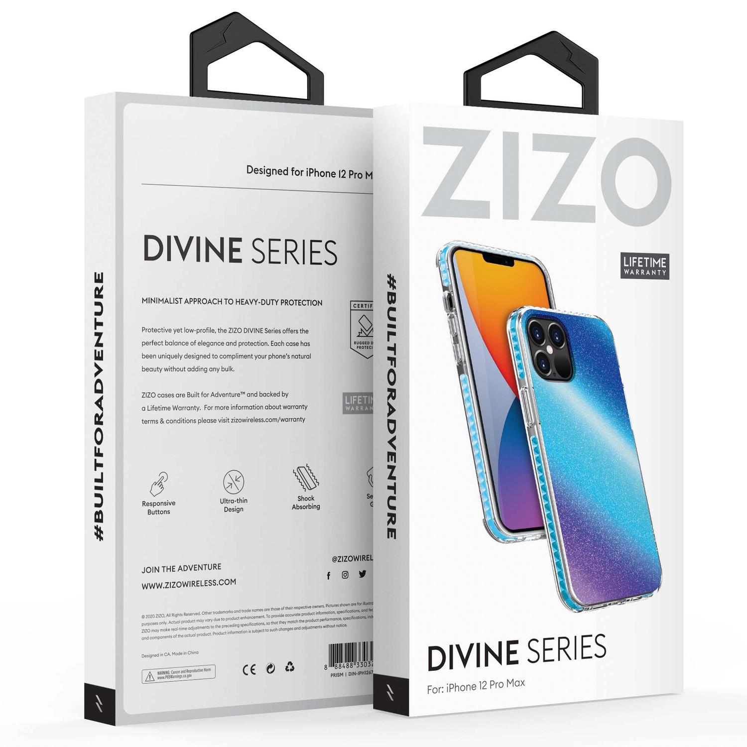 Foto 2 | Funda Zizo Divine para iPhone 12 Pro Max Prisma Multicolor