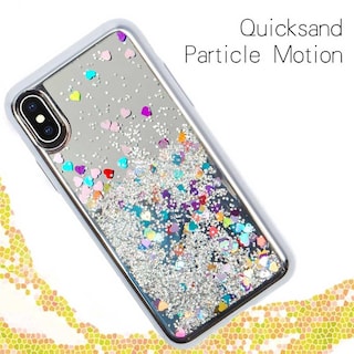 Foto 3 | Funda Zizo Glitter iPhone XS Max color Plateado con Brillos