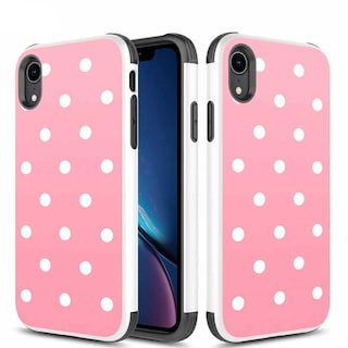 Foto 2 | Funda Zizo Zv Sleek para iPhone Xr Delgada Dots Rosa