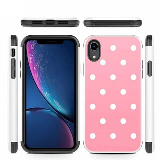 Foto 3 | Funda Zizo Zv Sleek para iPhone Xr Delgada Dots Rosa