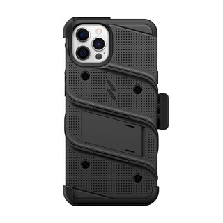Foto 2 | Funda Zizo Bolt para iPhone 13 Pro Max color Negro con Clip y Mica de Pantalla