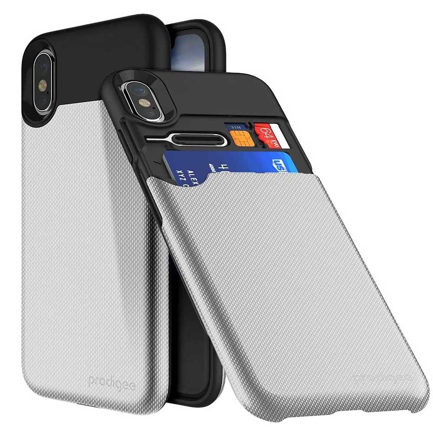 Funda Prodigee Undercover para iPhone X y Xs Plateado