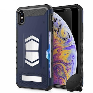 Foto 1 | Funda Zizo Electro para iPhone XS Max color Azul con Mica Cristal