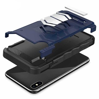 Foto 3 | Funda Zizo Electro para iPhone XS Max color Azul con Mica Cristal