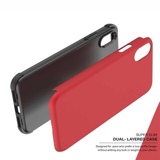 Foto 3 | Funda Zizo Zv Sleek para iPhone Xs Max Tpu Delgada color Rojo