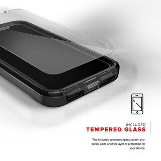 Foto 2 | Funda Zizo Ion para iPhone Xs/ X Humo color Negro con Mica Cristal