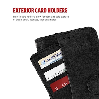 Foto 2 | Funda Zizo Wallet Cartera para iPhone Xs/ X color Negro