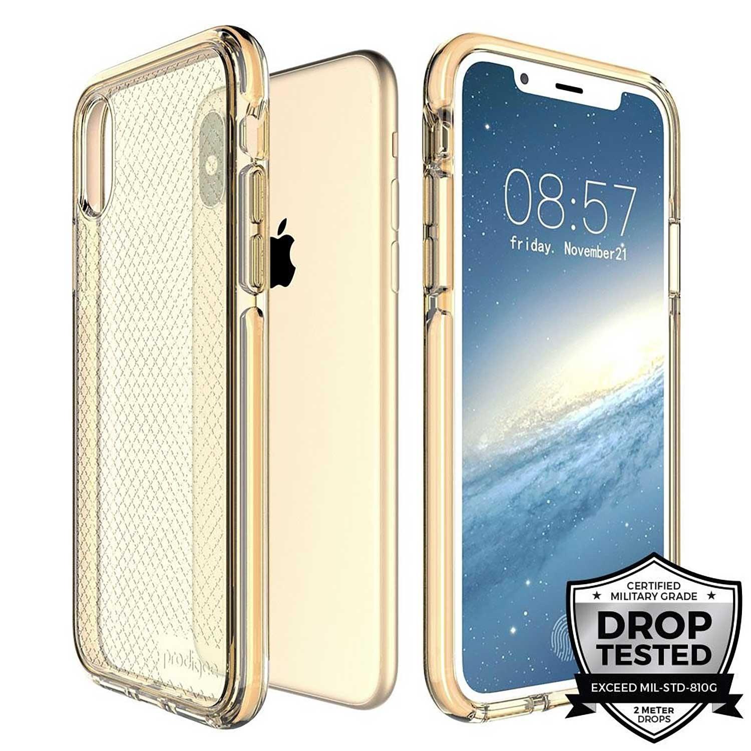 Foto 3 pulgar | Funda Prodigee Safetee para iPhone X y Xs Dorado