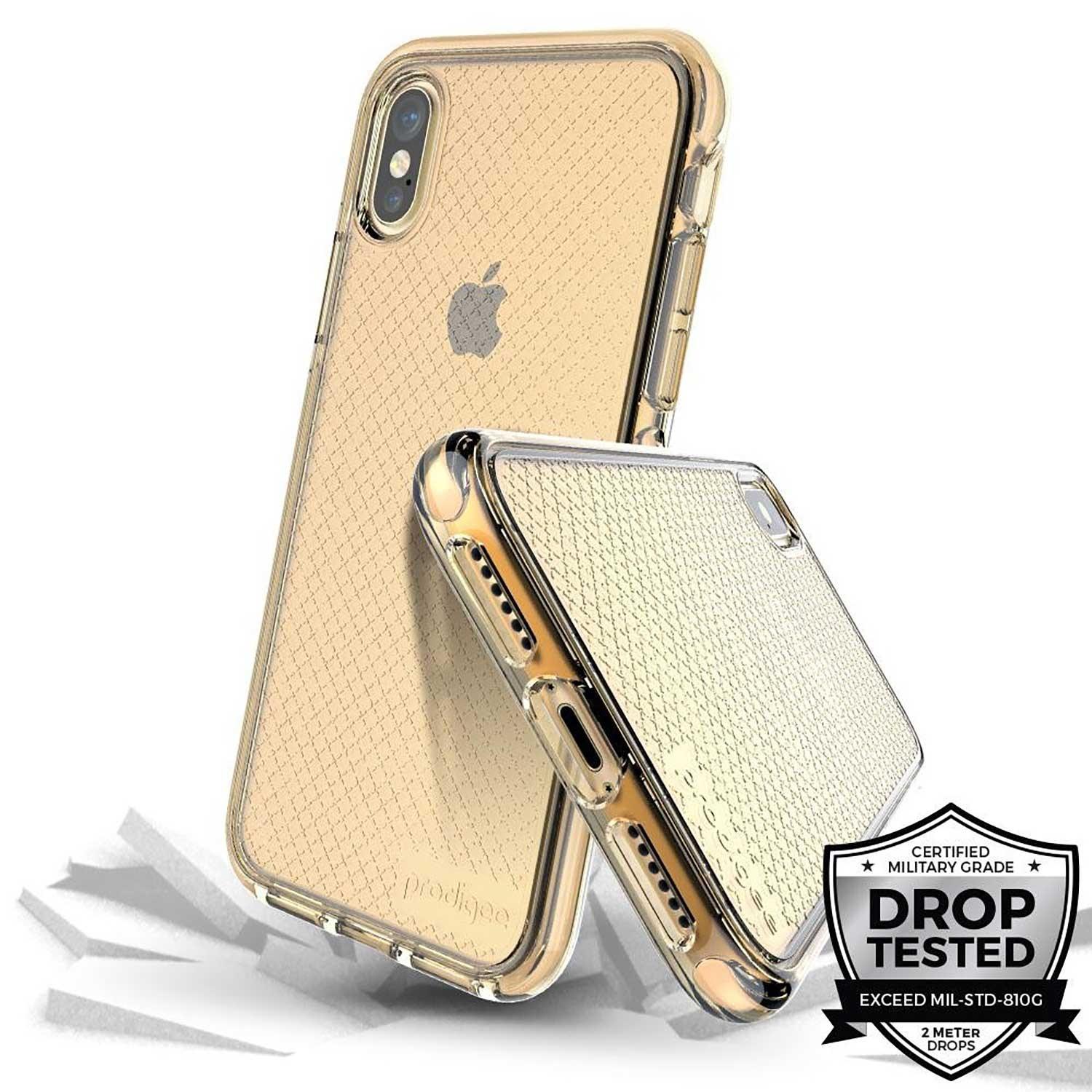 Foto 4 pulgar | Funda Prodigee Safetee para iPhone X y Xs Dorado