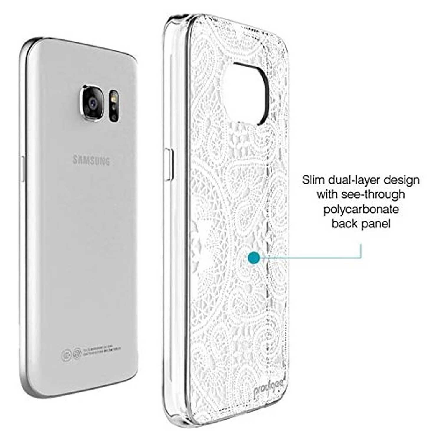 Foto 2 | Funda Prodigee Lace para Samsung S7 Edge color Blanco