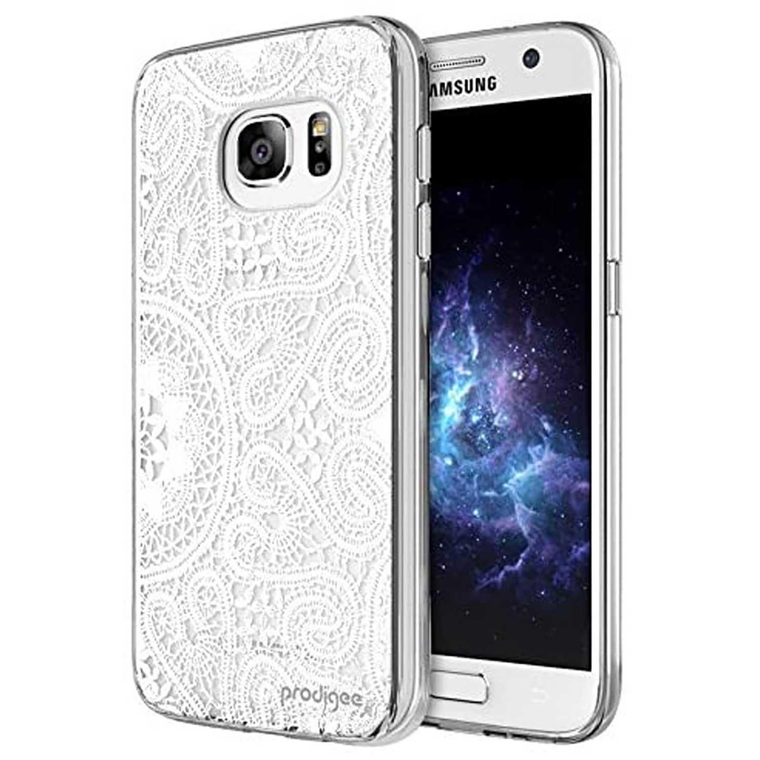 Foto 4 pulgar | Funda Prodigee Lace para Samsung S7 Edge color Blanco