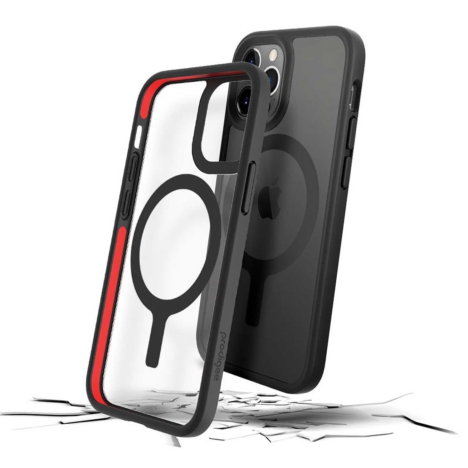 Foto 2 pulgar | Funda Prodigee Magneteek para iPhone 12 y 12 Pro color Negro