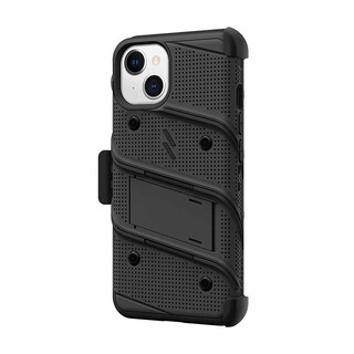 Foto 3 | Funda Zizo Bolt para iPhone 13 color Negro con Clip y Mica de Pantalla