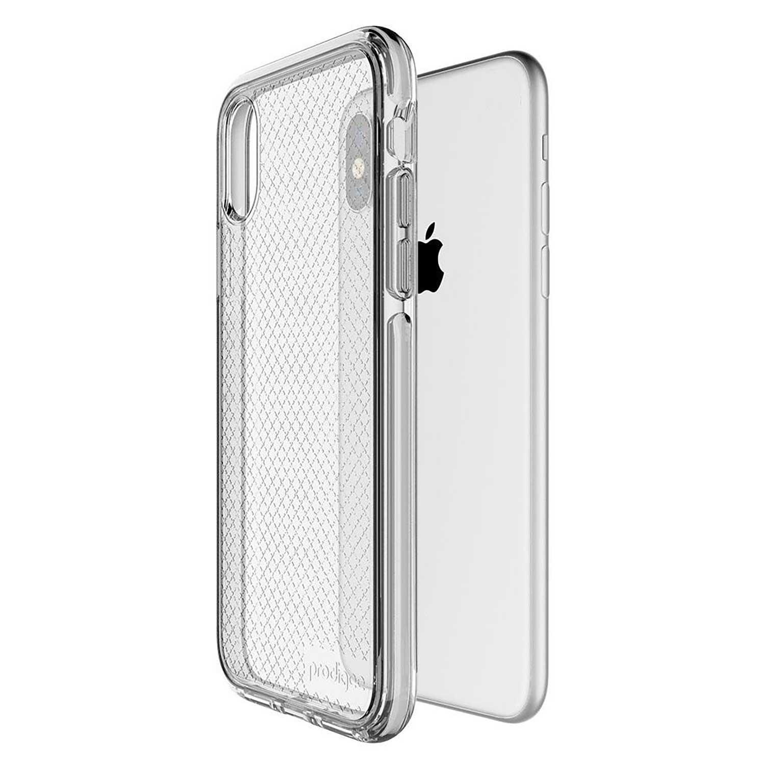Funda Prodigee Safetee para iPhone X y Xs color Plateado