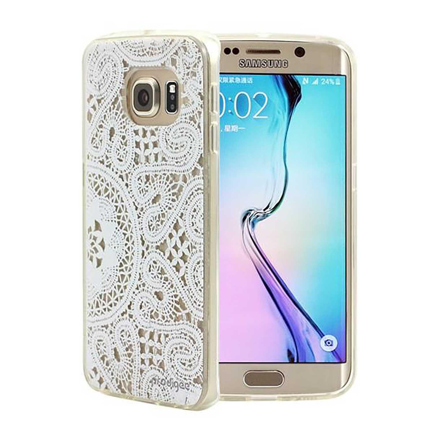 Funda Prodigee Lace para Samsung S6 Edge color Blanco